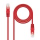 Nanocable Cable Red Latiguillo RJ45 CAT.6 UTP AWG24, Rojo, 25 cm - 10.20.0400-L25-R